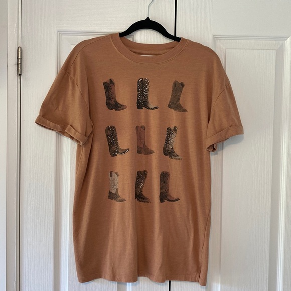 Maurices Tops - Maurice’s Cowboy Boot T-Shirt, NWT